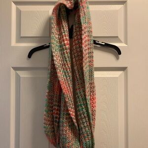 Multi color soft knit infinity‎ scarf